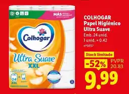 Lidl COLHOGAR Papel Higiénico Ultra Suave promoção