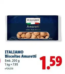Lidl ITALIAMO Biscoitos Amaretti promoção