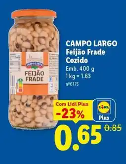Lidl Campo Largo Feijão Frade Cozido promoção