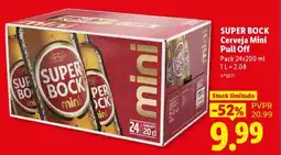 Lidl Super Bock Cerveja Mini Pull Off promoção