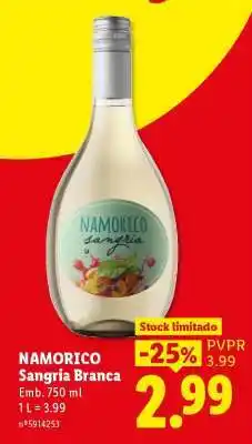 Lidl NAMORICO promoção