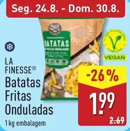 ALDI La finesse batatas fritas onduladas promoção