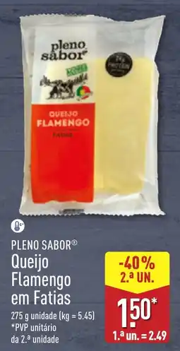 ALDI Pleno sabor Queijo Flamengo em Fatias promoção