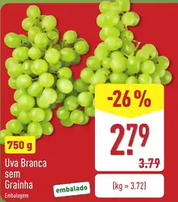 ALDI Uva Branca sem Grainha promoção