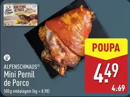 ALDI Alpenschmaus mini pernil de porco promoção