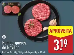 ALDI Hambúrgueres de Novilho promoção