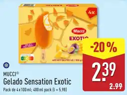 ALDI Mucci gelado sensation exotic promoção