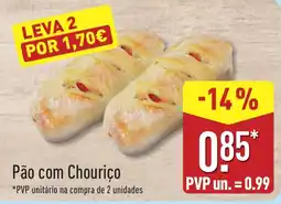 ALDI Pão com Chouriço promoção