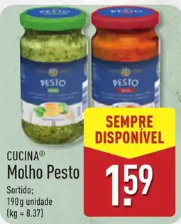 ALDI Cucina molho pesto promoção