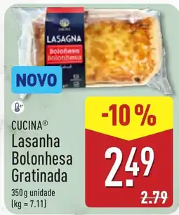 ALDI Cucina lasanha bolonhesa gratinada promoção