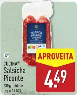 ALDI Cucina Salsicha Picante promoção
