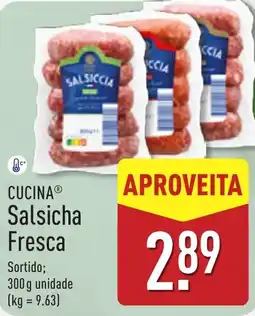ALDI Cucina Salsicha Fresca promoção
