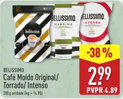 ALDI Bellissimo Café Moído Original/Torrado/Intenso promoção