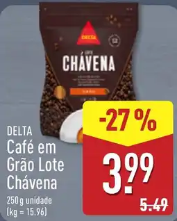 ALDI Delta café em grão lote chávena promoção