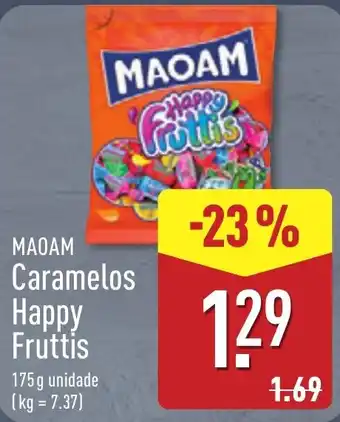 ALDI Maoam caramelos happy fruttis promoção