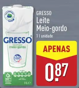 ALDI Gresso leite meio-gordo promoção