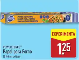 ALDI Power force papel para forno promoção