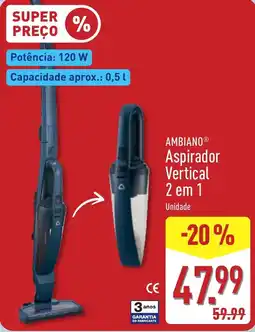 ALDI Ambiano aspirador vertical 2 em 1 promoção