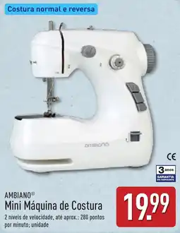 ALDI Ambiano mini máquina de costura promoção
