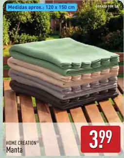 ALDI Home creation® manta promoção