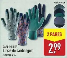 ALDI Gardenline luvas de jardinagem promoção