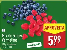 ALDI Mix de Frutos Vermelhos promoção