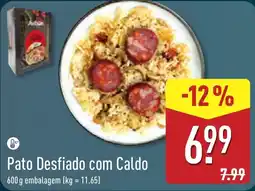 ALDI Pato Desfiado com Caldo promoção