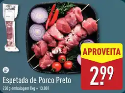 ALDI Espetada de Porco Preto promoção