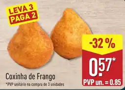 ALDI Coxinha de Frango promoção