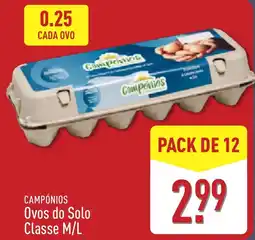 ALDI Campónios ovos do solo classe m/l promoção