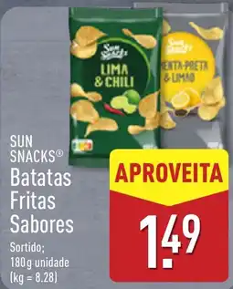 ALDI Sun Snacks Batatas Fritas Sabores promoção