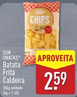 ALDI Sun Snacks Batata Frita Caldeira promoção
