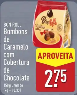 ALDI Bon roll bombons de caramelo com cobertura de chocolate promoção