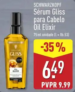 ALDI Schwarzkopf sérum gliss para cabelo oil elixir promoção