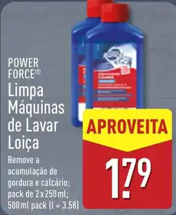 ALDI Power force limpa máquinas de lavar loiça promoção