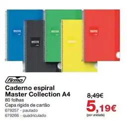 Staples Firmo caderno espiral master collection a4 promoção