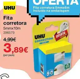 Staples Fita corretora UHU promoção
