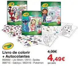 Staples Crayola Livro de colorir + Autocolantes promoção
