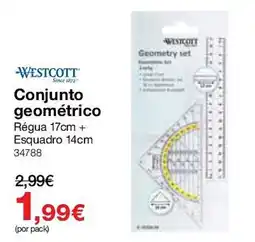 Staples Westcott conjunto geométrico promoção