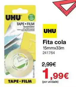 Staples Uhu fita cola promoção