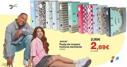 Staples ancor pasta de arquivo motivos escolares promoção