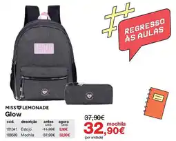 Staples miss lemonade glow mochila promoção