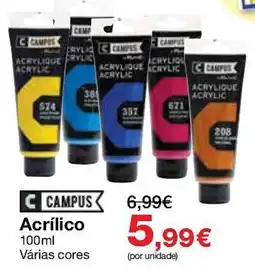 Staples Campus Acrílico promoção