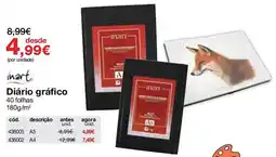 Staples Diário gráfico inart promoção