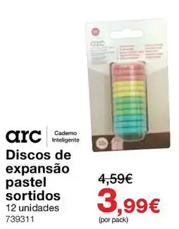 Staples arc Discos de expansão pastel sortidos promoção