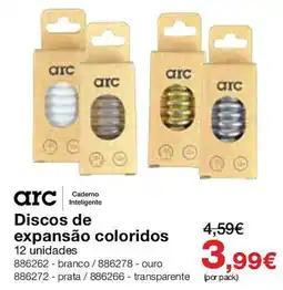 Staples arc discos de expansão coloridos promoção