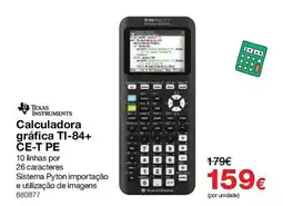 Staples Texas instruments calculadora gráfica ti-84+ ce-t pe promoção