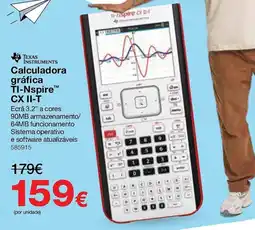 Staples Calculadora gráfica TI-Nspire™ CX II-T promoção