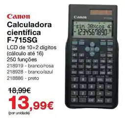 Staples Calculadora científica Canon F-715SG promoção