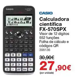 Staples Calculadora científica Casio FX-570SPX promoção